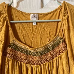 Yellow blouse